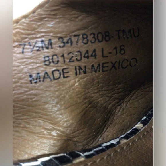 Frye Leather Melanie Snakeskin Embossed Mule - Picture 6 of 7